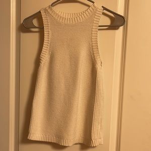 white sweater tank